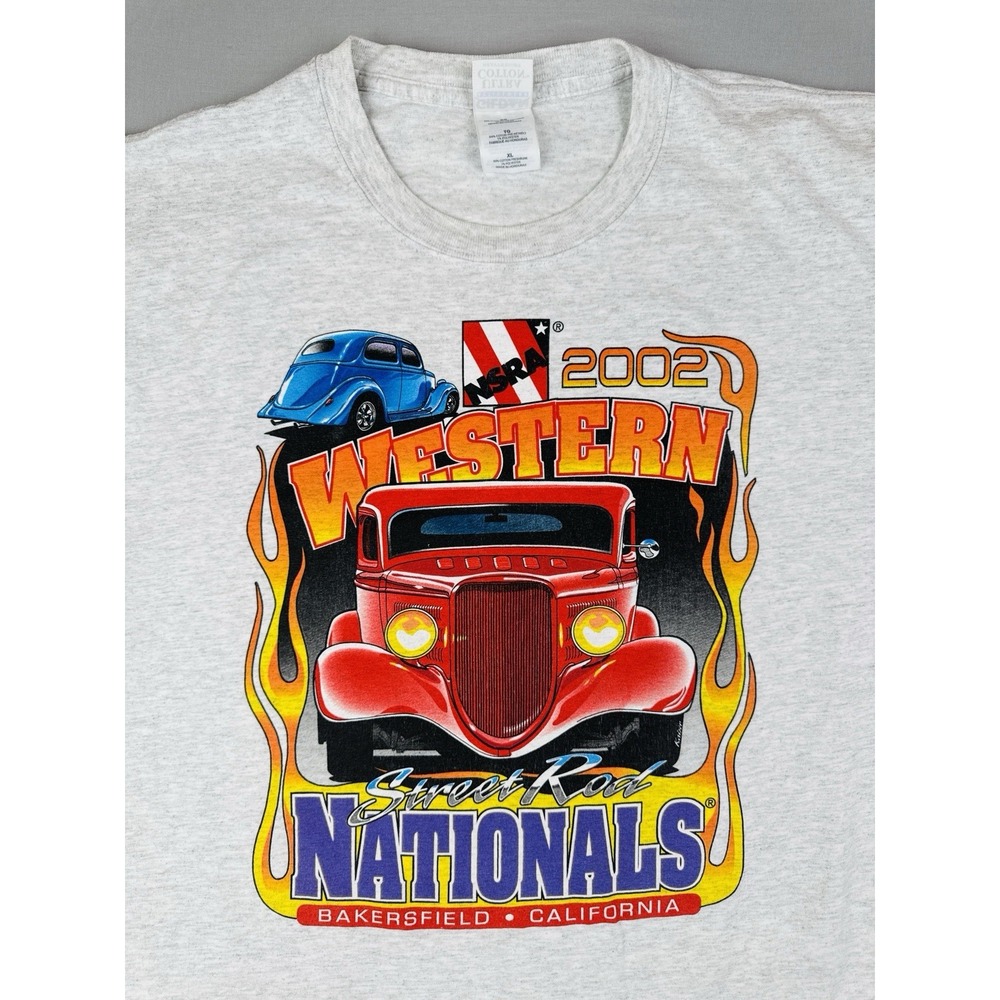 Vintage Y2K Hot Rod T Shirt NSRA Western Street Rod Nationals XL 2002 Car Show - Picture 4 of 9